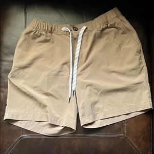Chubbies Beige Elastic Waist Shorts